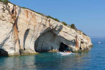 Die Blauen Höhlen im Nordosten von Zakynthos