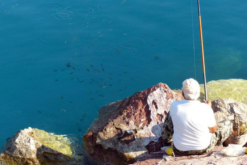 Noch heute gibt es Fischer in Agia Galini