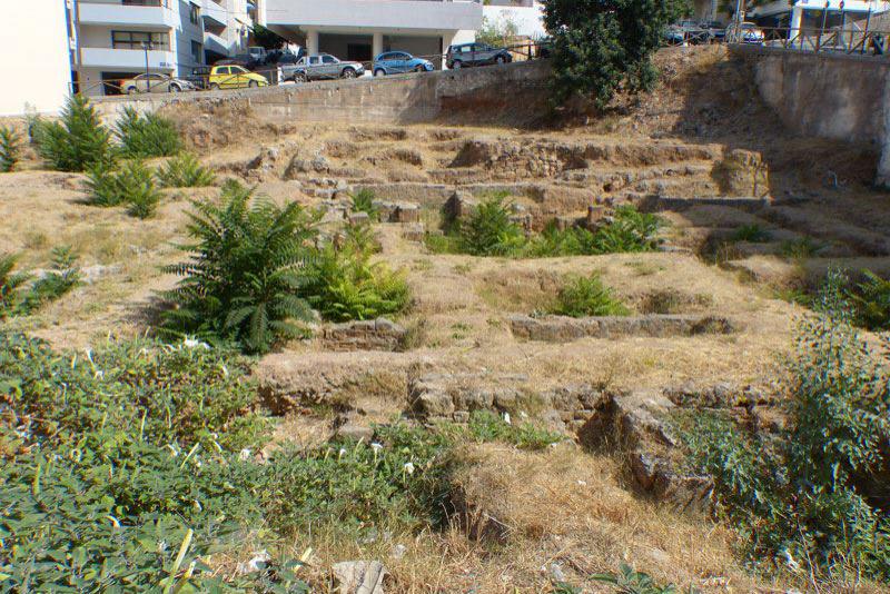 Überreste der antiken Stadt kamara in Agios Nikolaos