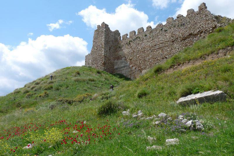 Detailansicht der Burg Larissa in Argos