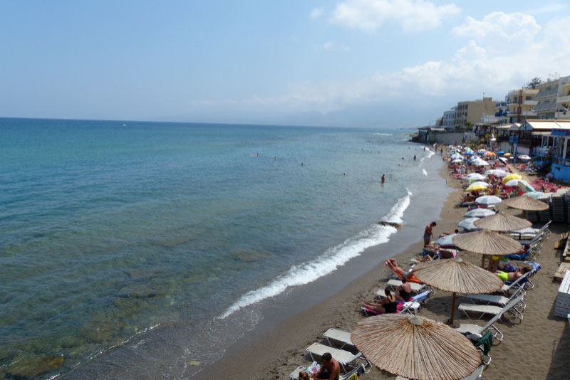 Blick auf den Strand in Richtung Osten