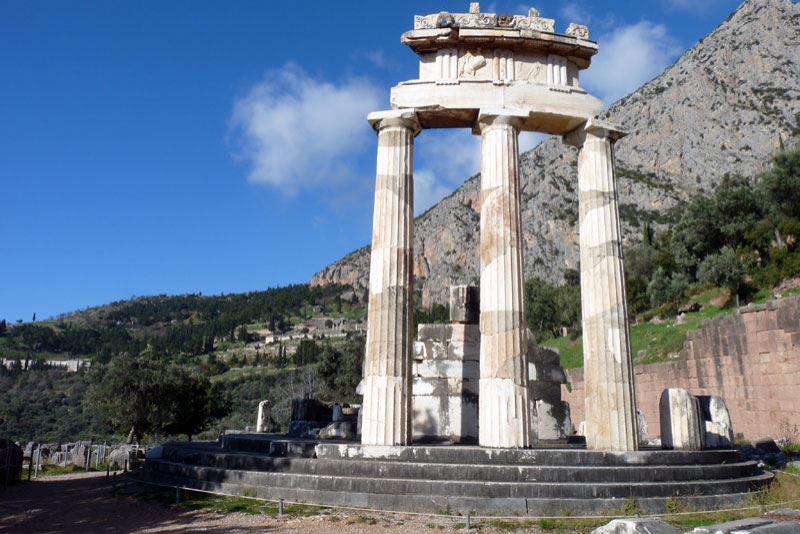 Das Heiligtum der Athene Pronaia in Delphi