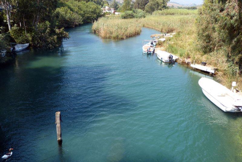 Die Mündung des Flußes Almiros in Georgioupoli