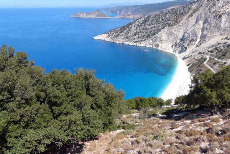 Myrtos Beach auf Kefalonia
