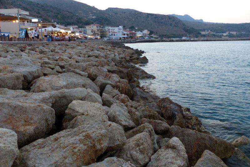 Die Promenade Kolymvari auf Kreta
