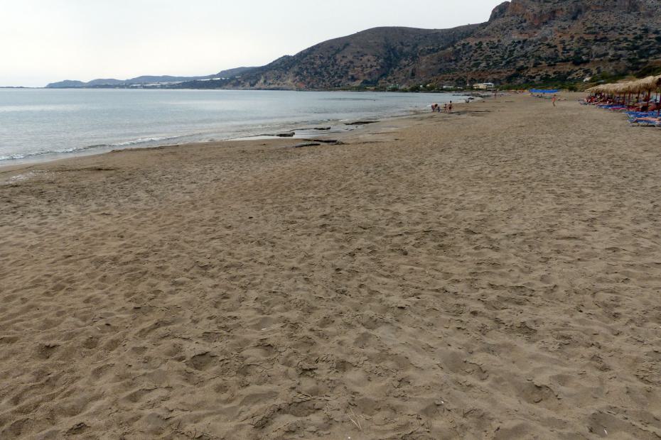 Sandstrand im Westen - Blick nach Norden