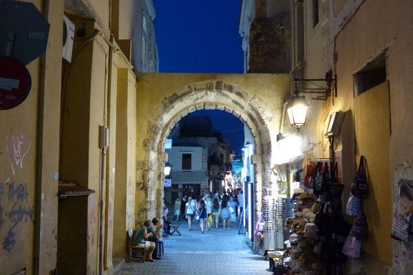 Rethymno Altstadt bei Nacht